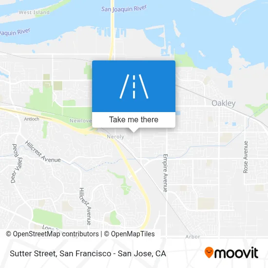 Sutter Street map