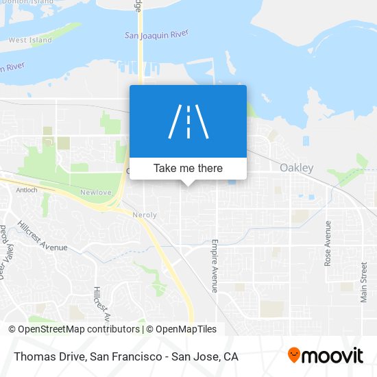 Thomas Drive map