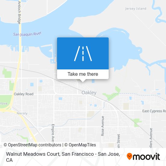 Walnut Meadows Court map