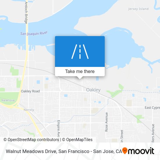 Walnut Meadows Drive map
