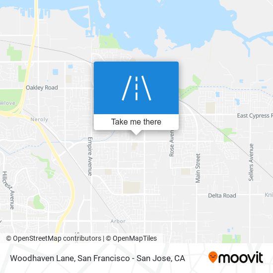 Woodhaven Lane map