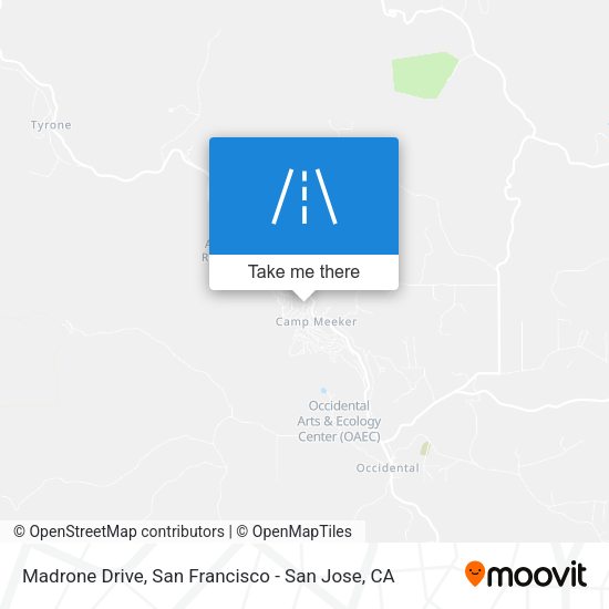 Madrone Drive map