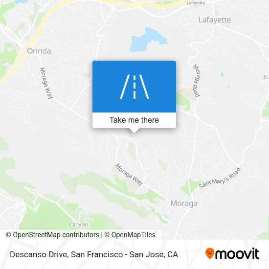 Descanso Drive map