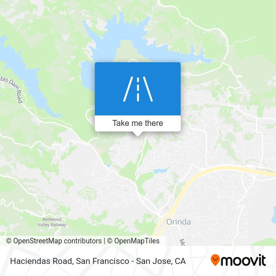 Mapa de Haciendas Road