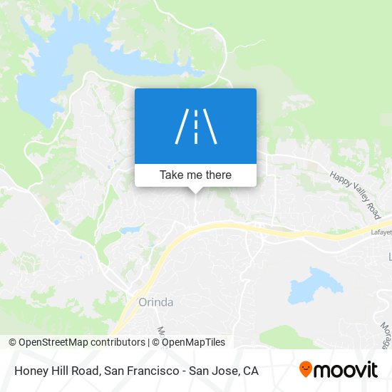 Honey Hill Road map