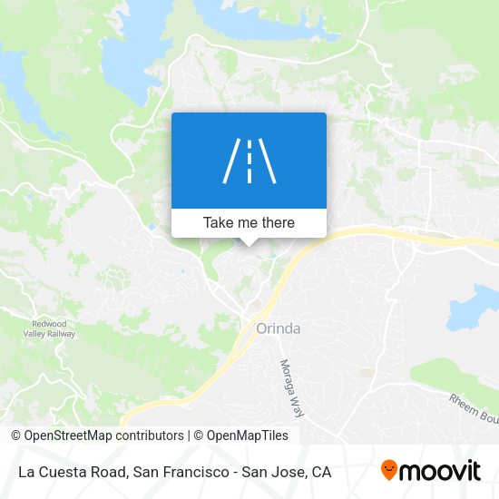 Mapa de La Cuesta Road
