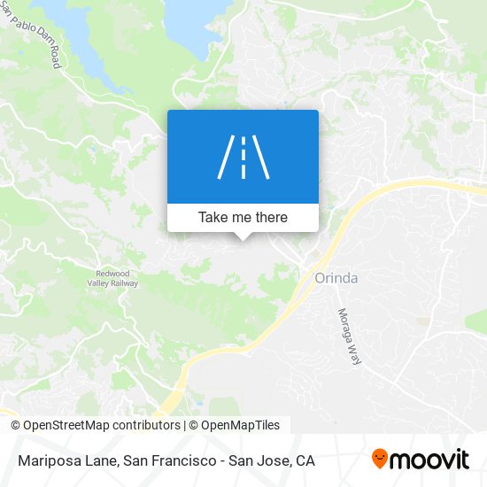 Mariposa Lane map