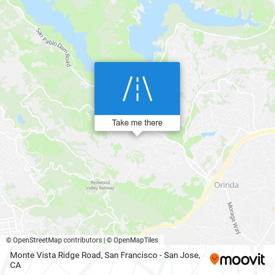 Monte Vista Ridge Road map