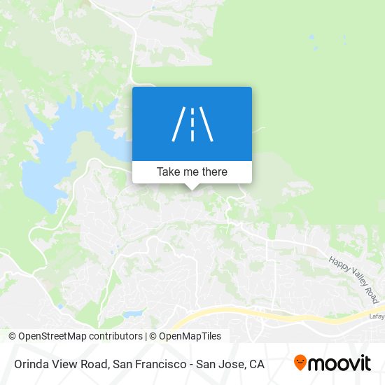 Mapa de Orinda View Road