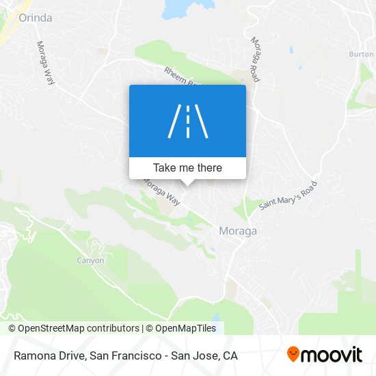 Ramona Drive map