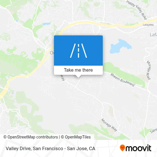 Valley Drive map