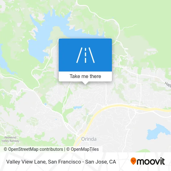 Valley View Lane map