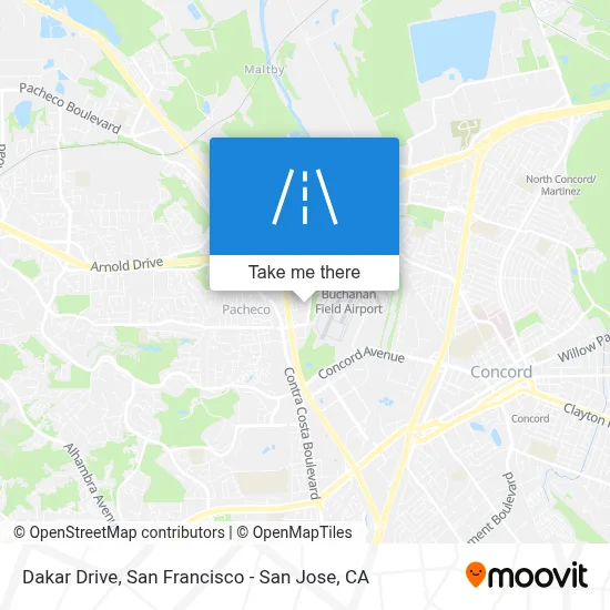 Dakar Drive map