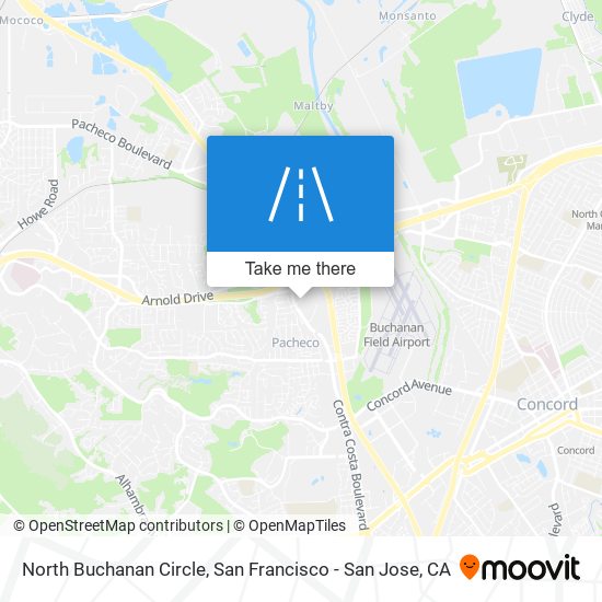 Mapa de North Buchanan Circle