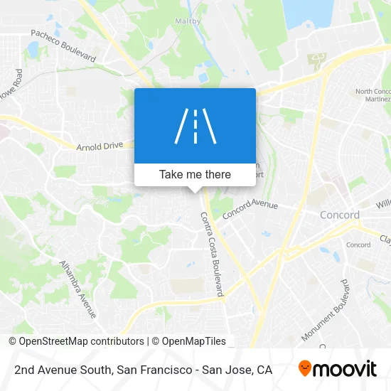 2nd Avenue South map
