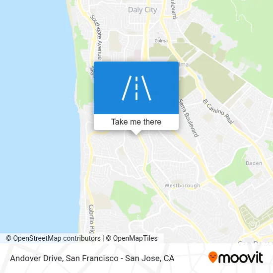 Andover Drive map
