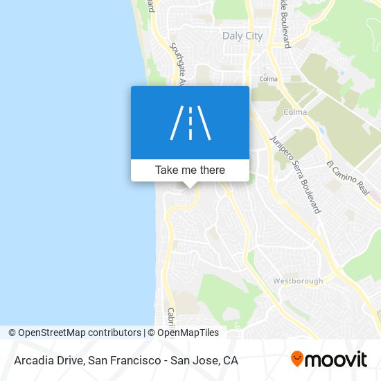 Arcadia Drive map