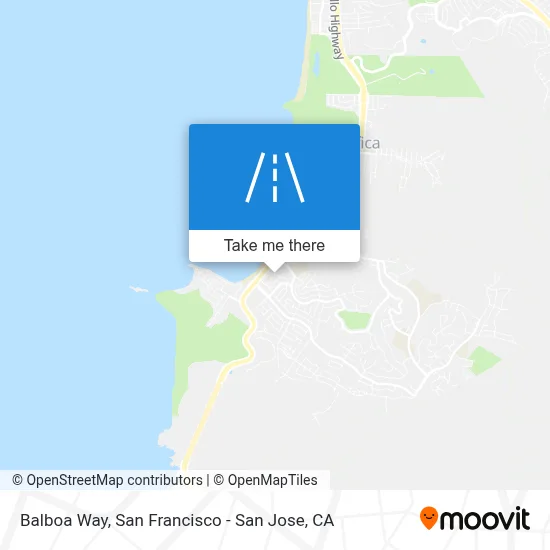Balboa Way map