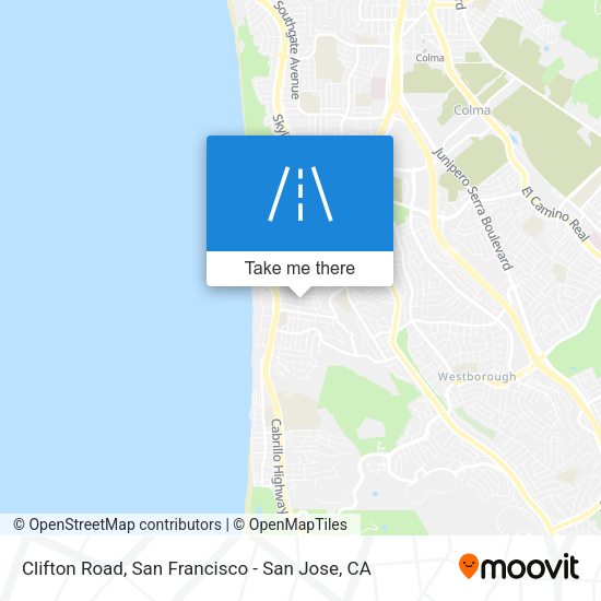 Mapa de Clifton Road