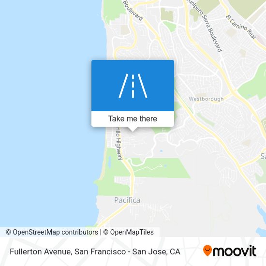 Fullerton Avenue map