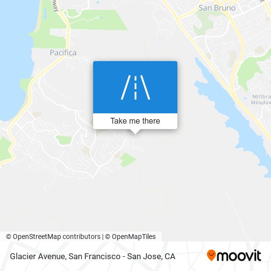 Mapa de Glacier Avenue