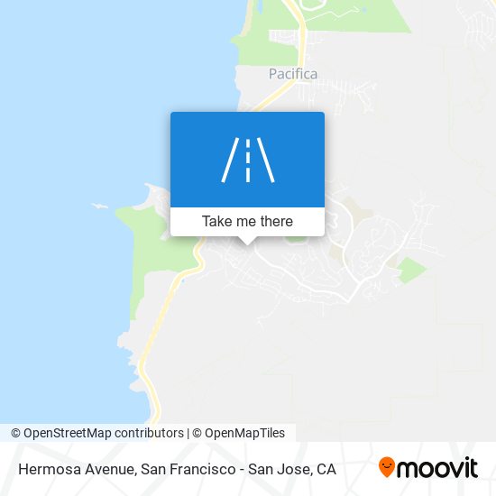 Hermosa Avenue map