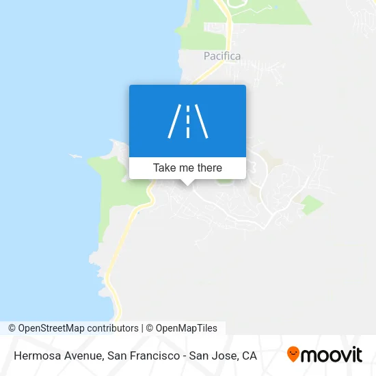 Hermosa Avenue map