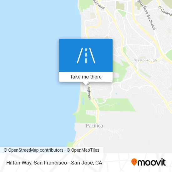 Hilton Way map