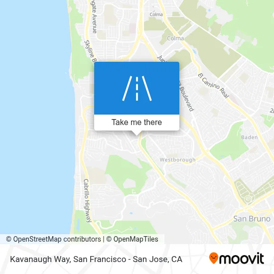 Kavanaugh Way map