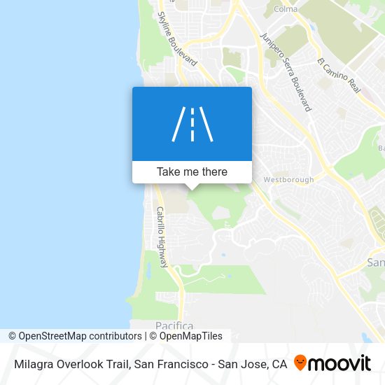 Milagra Overlook Trail map