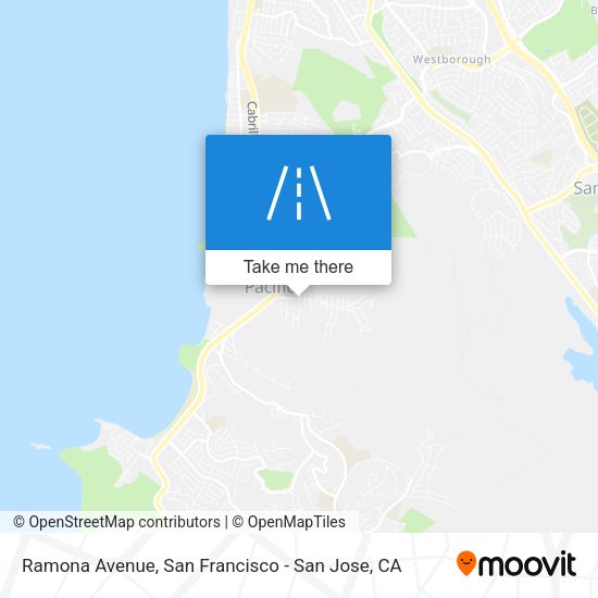 Mapa de Ramona Avenue