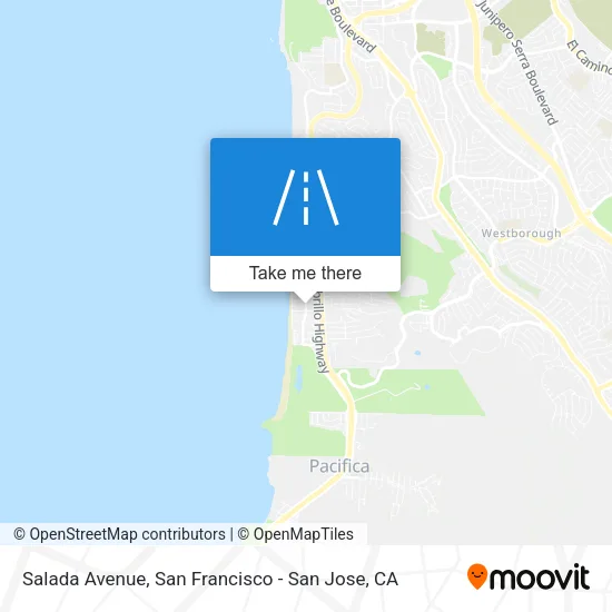 Salada Avenue map