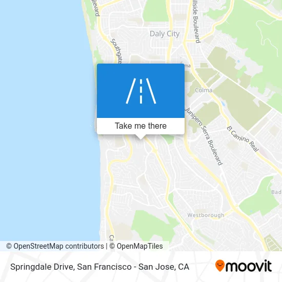 Springdale Drive map