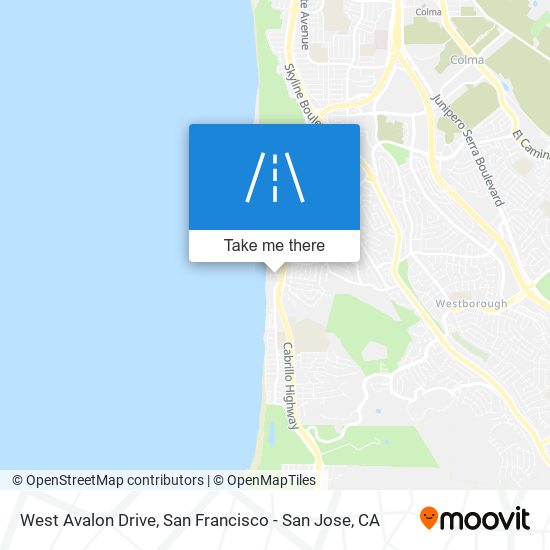 Mapa de West Avalon Drive