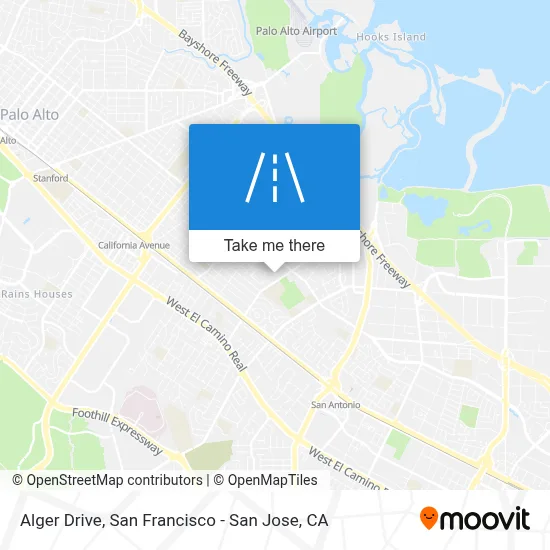 Alger Drive map