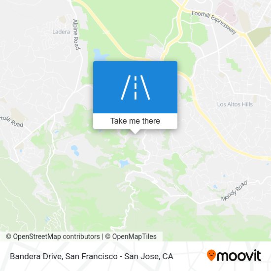 Mapa de Bandera Drive