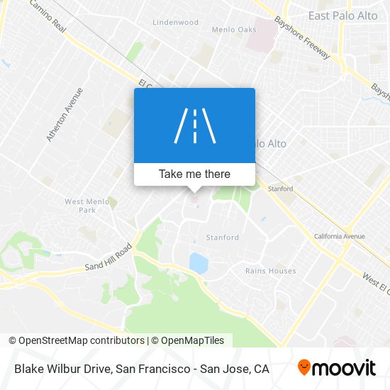 Mapa de Blake Wilbur Drive