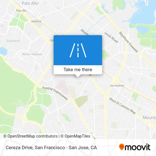 Cereza Drive map