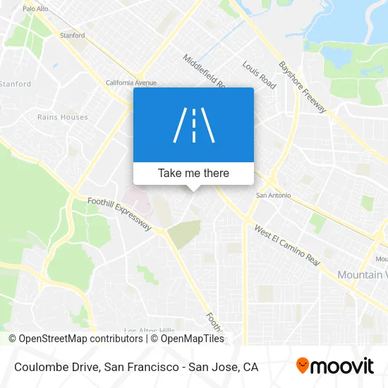 Coulombe Drive map