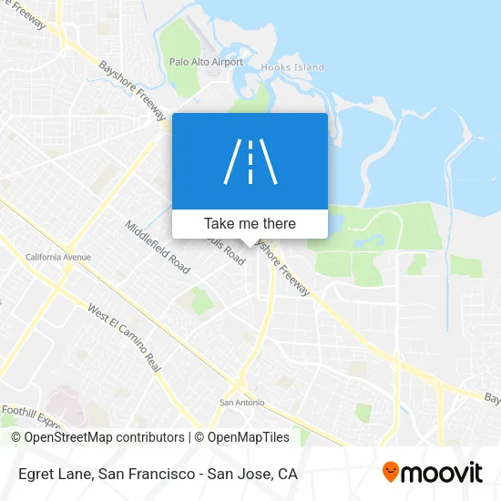 Egret Lane map