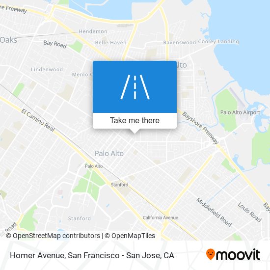 Mapa de Homer Avenue