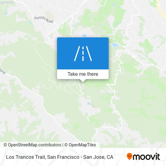 Los Trancos Trail map