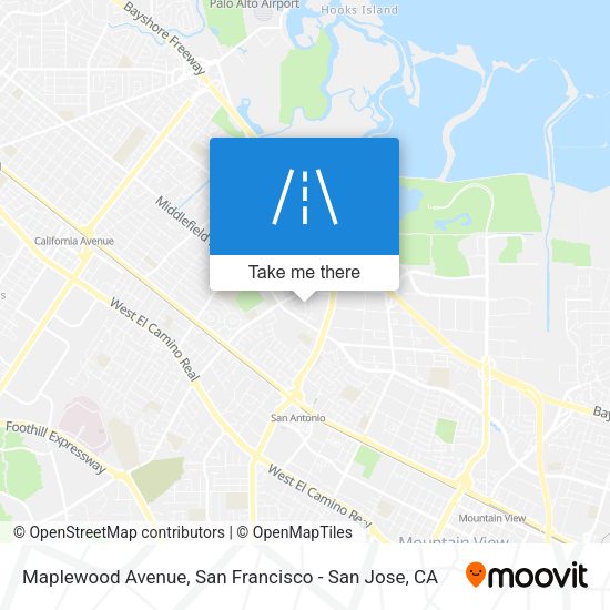 Mapa de Maplewood Avenue