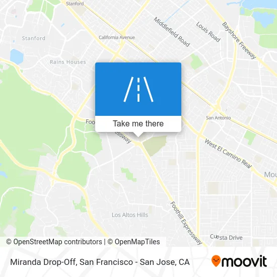 Miranda Drop-Off map