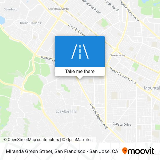 Miranda Green Street map