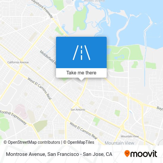 Mapa de Montrose Avenue