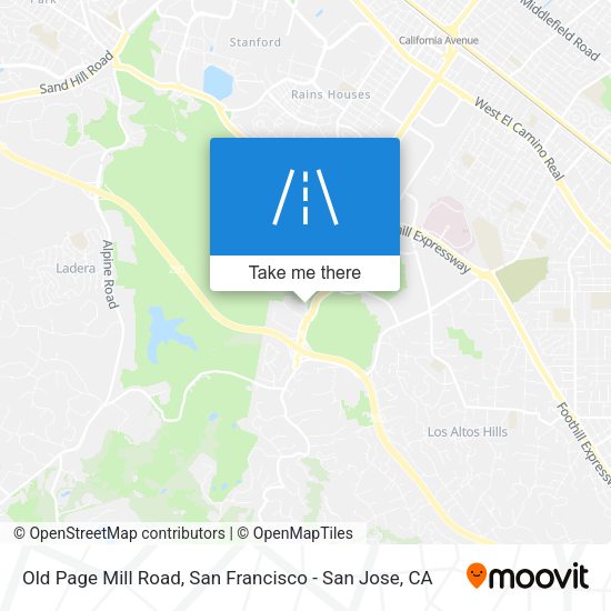 Mapa de Old Page Mill Road