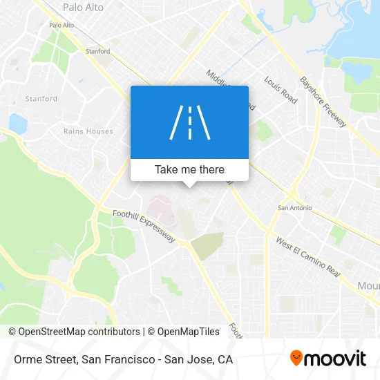 Orme Street map