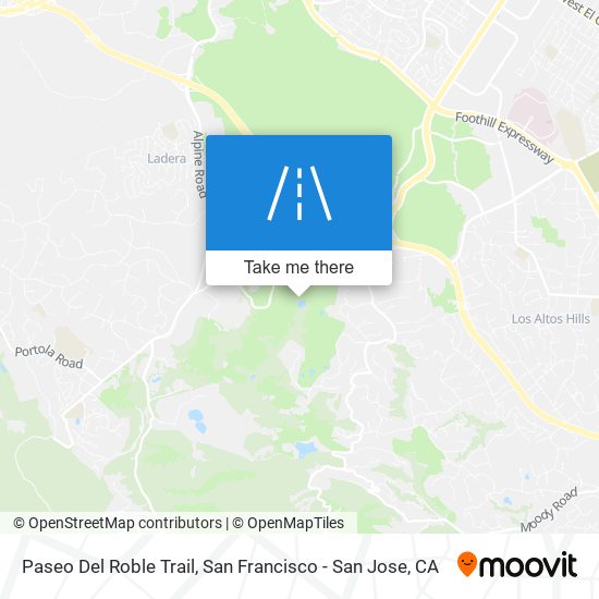 Paseo Del Roble Trail map