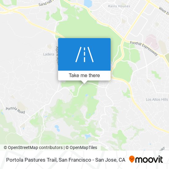 Portola Pastures Trail map